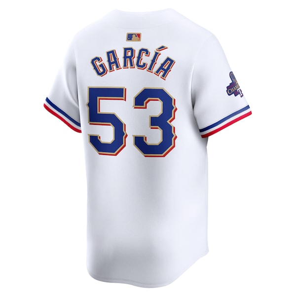 Adolis Garcia Texas Rangers Nike 2024 Gold Collection Limited Player Jersey – White