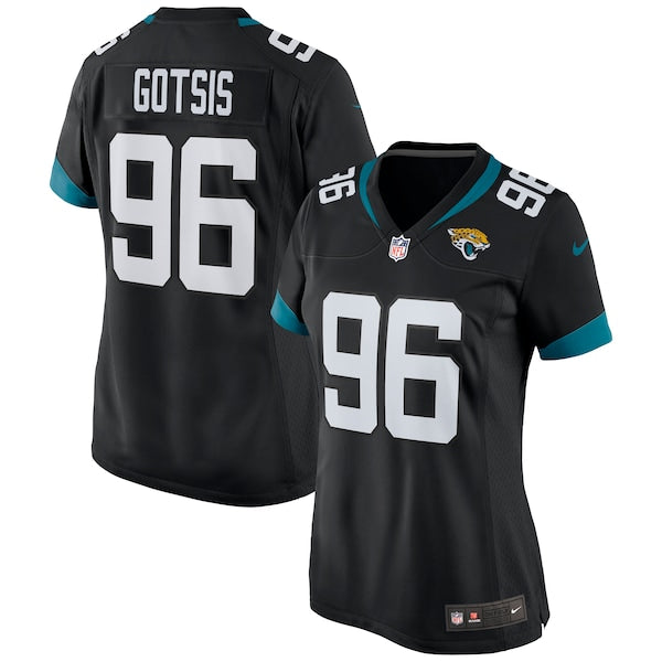 Adam Gotsis Jacksonville Jaguars Nike Women's Game Jersey - Black/Teal