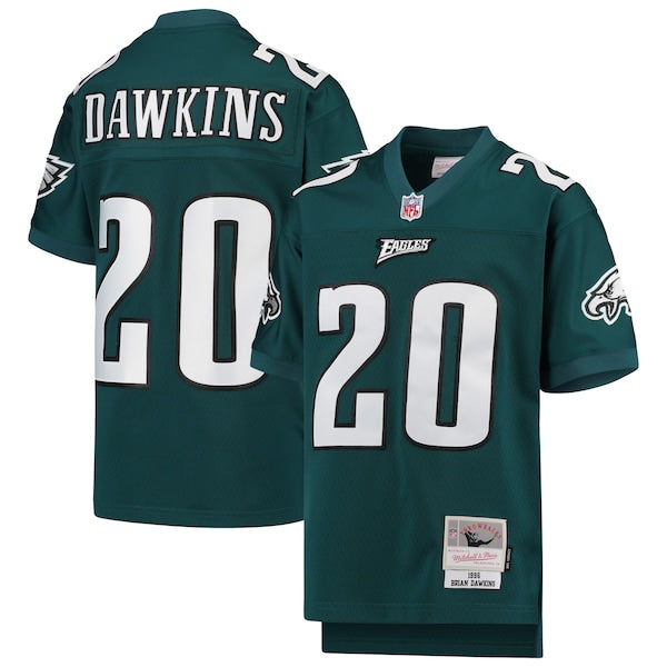 Brian Dawkins Philadelphia Eagles Youth 2004 Legacy Retired Player Jersey - Midnight Green/Black