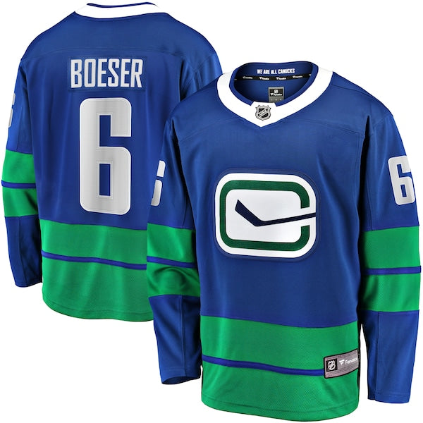 Brock Boeser Vancouver Canucks   Premier Breakaway Player Jersey - Blue