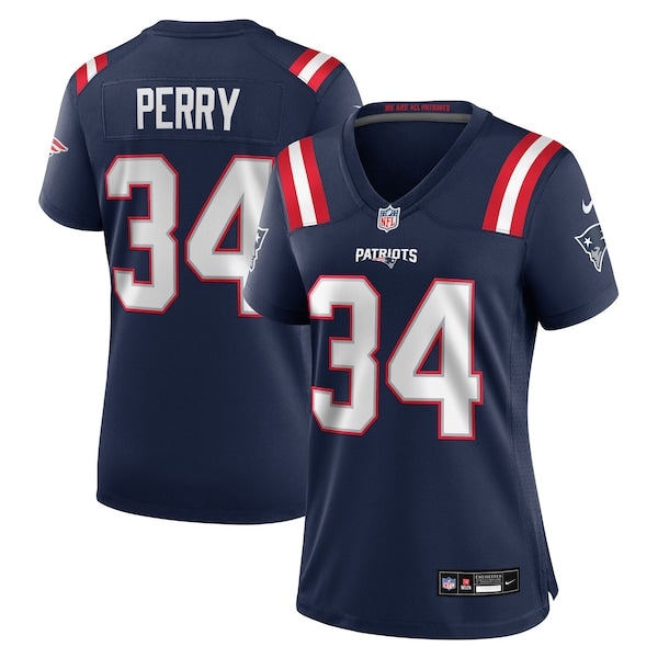 Mark Perry New England Patriots Nike Women's Team Game Jersey -  Navy