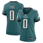 Josh Uche Philadelphia Eagles Nike Women's Team Game Jersey - Midnight Green