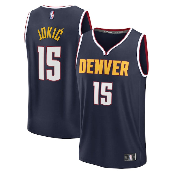 Nikola Jokic Denver Nuggets  Fast Break Replica Player Jersey - Icon Edition - Navy