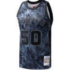 David Robinson San Antonio Spurs Hardwood Classics 1998/99 Tie-Dye Swingman Jersey - Black