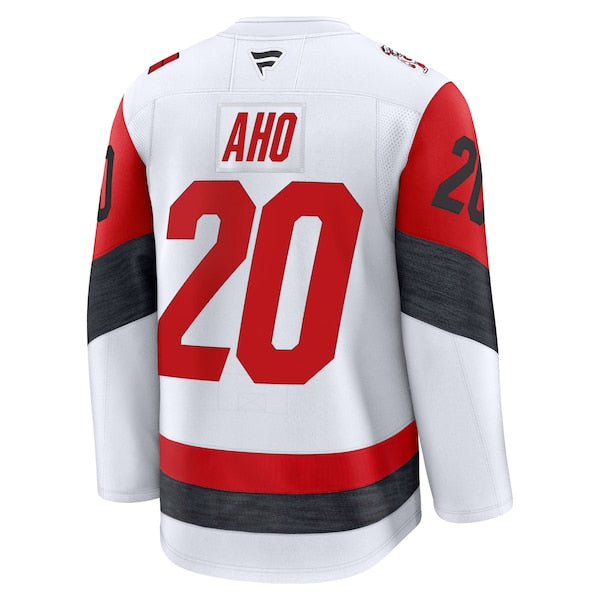 Sebastian Aho Carolina Hurricanes  Away Premium Jersey - White