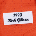 Kirk Gibson Detroit Tigers  Cooperstown Collection Mesh Batting Practice Button-Up Jersey  - Orange