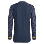Los Merengues adidas 2023/24 Away Long Sleeve Replica Jersey - Navy