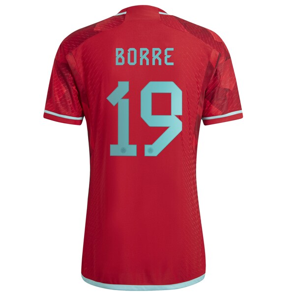 Rafael Borré Colombia National Team adidas 2022/23 Away Authentic Player Jersey - Red