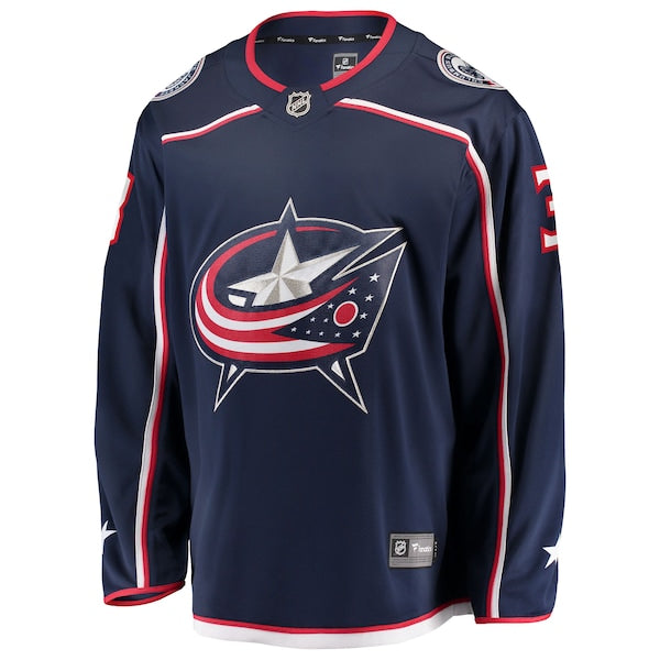 Charlie Coyle Columbus Blue Jackets  Home Breakaway Jersey - Navy