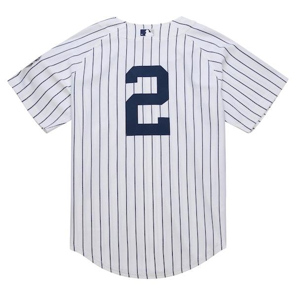 Derek Jeter New York Yankees 2014 Cooperstown Collection Authentic Throwback Jersey - White