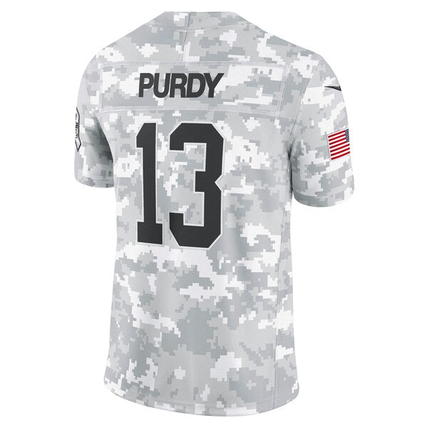 Brock Purdy San Francisco 49ers Nike 2024 Salute to Service Limited Jersey - Arctic Camo