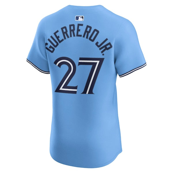 Vladimir Guerrero Jr. Toronto Blue Jays Nike Alternate 2 Elite Jersey - Powder Blue/Royal/White