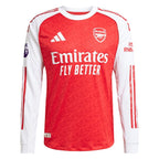 Arsenal adidas 2025/26 Home Authentic Long Sleeve Jersey - Red/White/Blue
