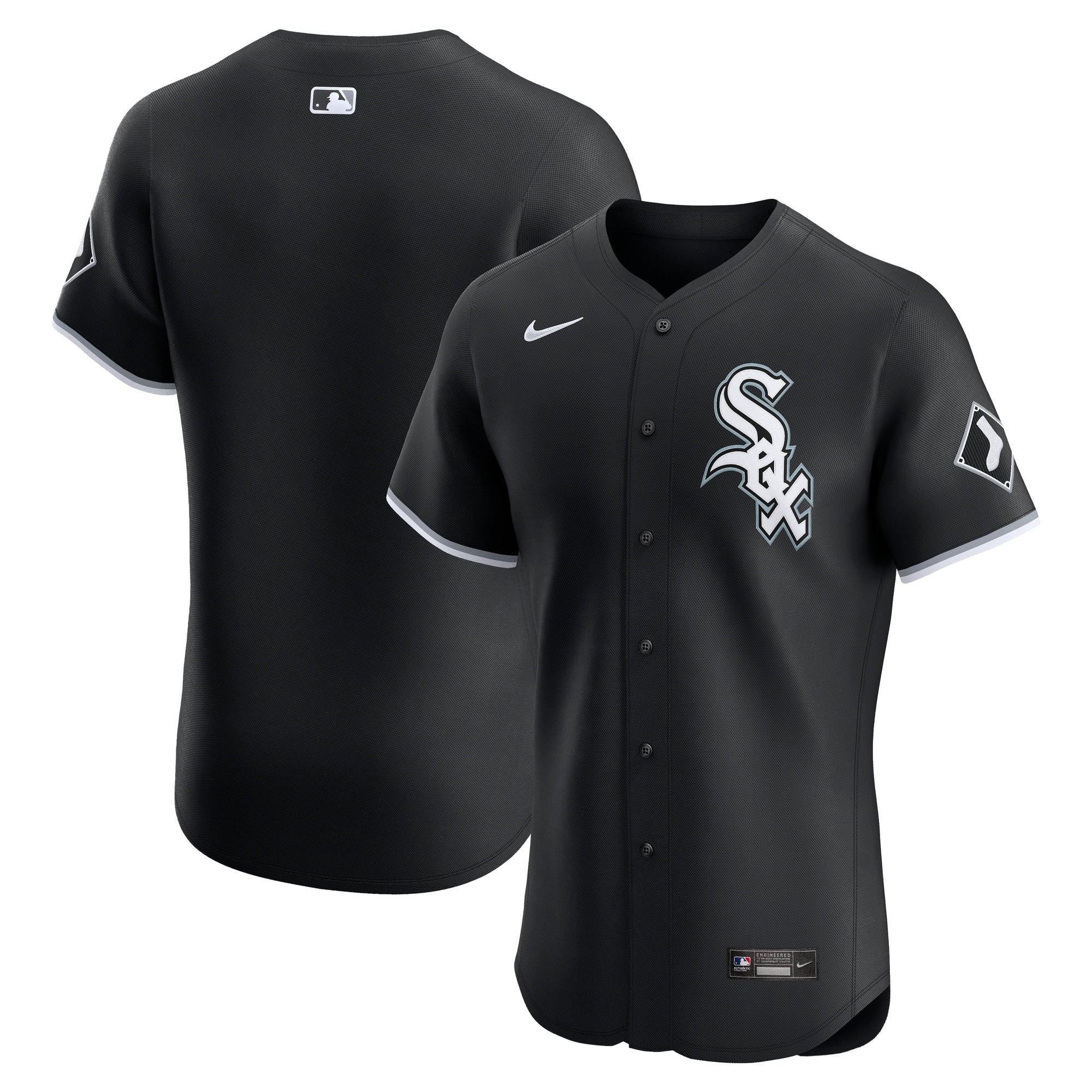 Chicago White Sox Nike Alternate Vapor Premier Elite Patch Jersey - White/Black