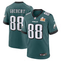 Dallas Goedert Philadelphia Eagles Nike Super Bowl LIX Game Player Jersey - Midnight Green