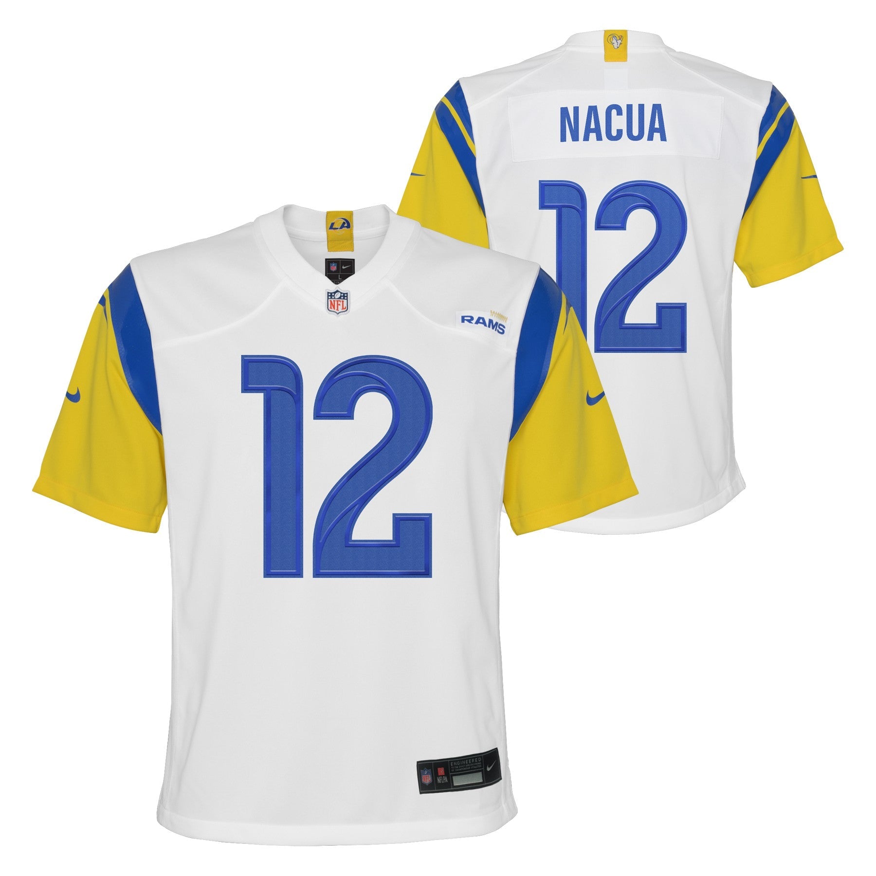 Puka Nacua Los Angeles Rams Nike Youth Game Player Jersey - White