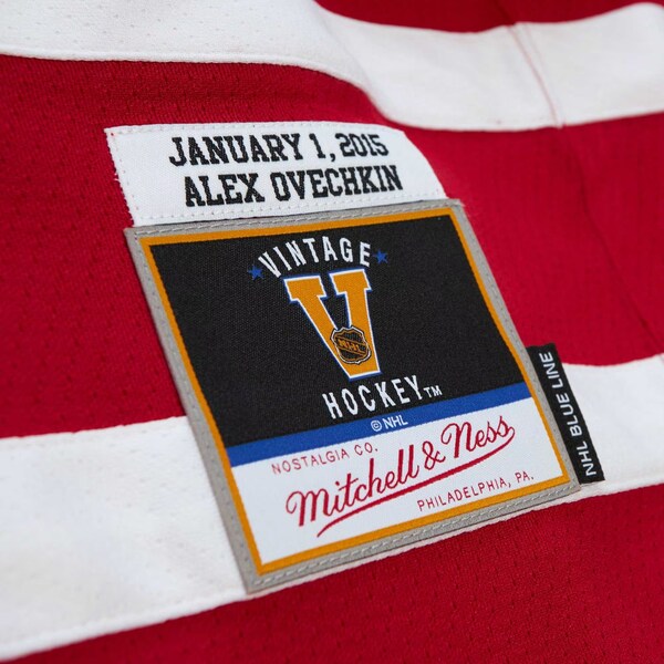 Alexander Ovechkin Washington Capitals Captain Patch 2015 Winter Classic Blue Line Player Jersey - Red