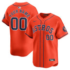 Houston Astros Nike  Alternate Limited Custom Jersey – Orange