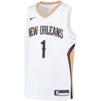 Zion Williamson New Orleans Pelicans Nike Youth Swingman Player Jersey - Association Edition - White/Navy