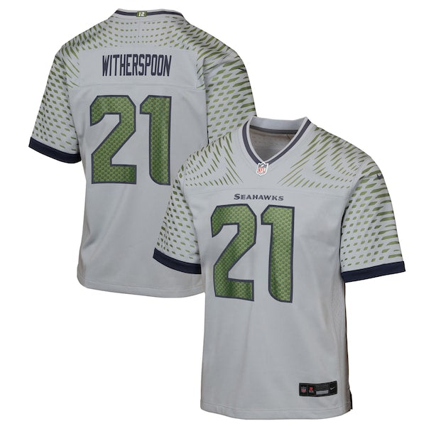 Devon Witherspoon Seattle Seahawks Nike Youth 2025 Rivalries Collection Game Jersey - Wolf Gray