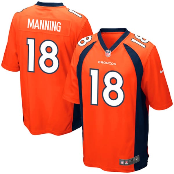 Peyton Manning Denver Broncos Nike Youth Team Color Game Jersey - Orange