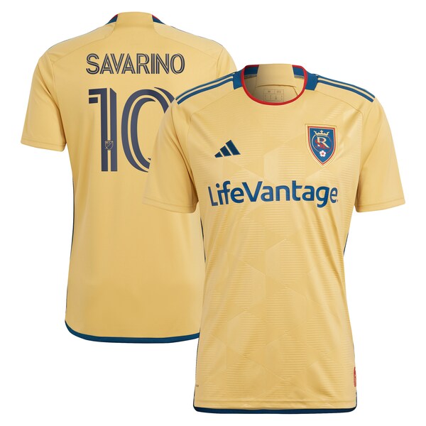 Jefferson Savarino Real Salt Lake adidas 2024 The Beehive State Kit Replica Player Jersey - Gold