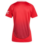 Manchester United adidas Women's 2024/25 Home Replica Jersey - Red