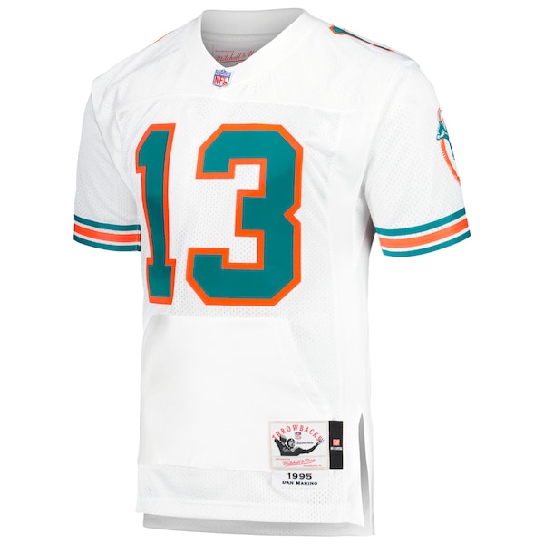 Dan Marino Miami Dolphins 1995 Authentic Throwback Retired Player Jersey - White/Aqua
