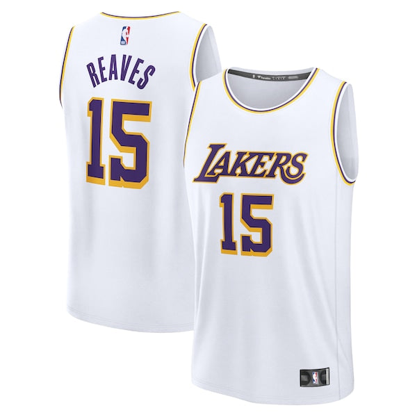 Austin Reaves Los Angeles Lakers  Youth Fast Break Replica Player Jersey - Association Edition - White