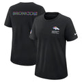 Denver Broncos Nike Women's 2025 NFL Crucial Catch Tri-Blend Dri-FIT T-Shirt - Black
