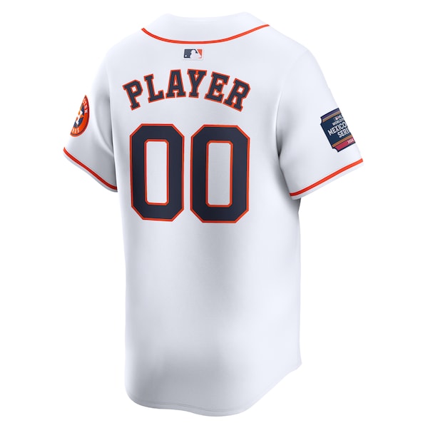 Houston Astros Nike 2024 MLB World Tour Mexico City Series Home Limited Pick-A-Player Jersey – White