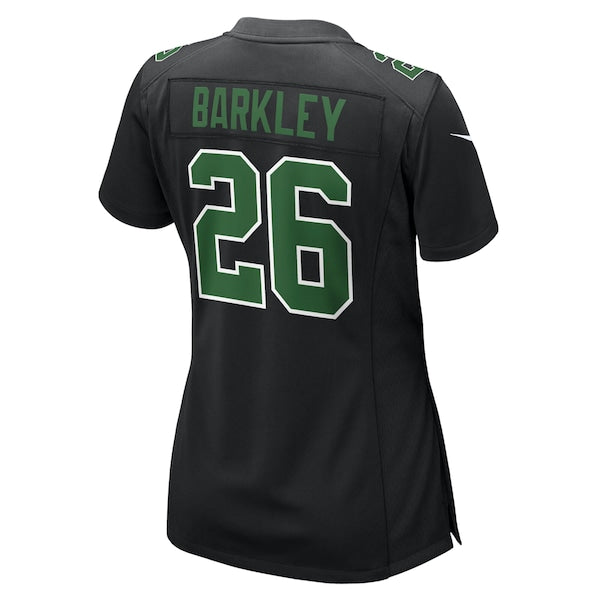 Saquon Barkley Philadelphia Eagles Nike Women's Fashion Game Jersey - Carbon Black/Kelly Green