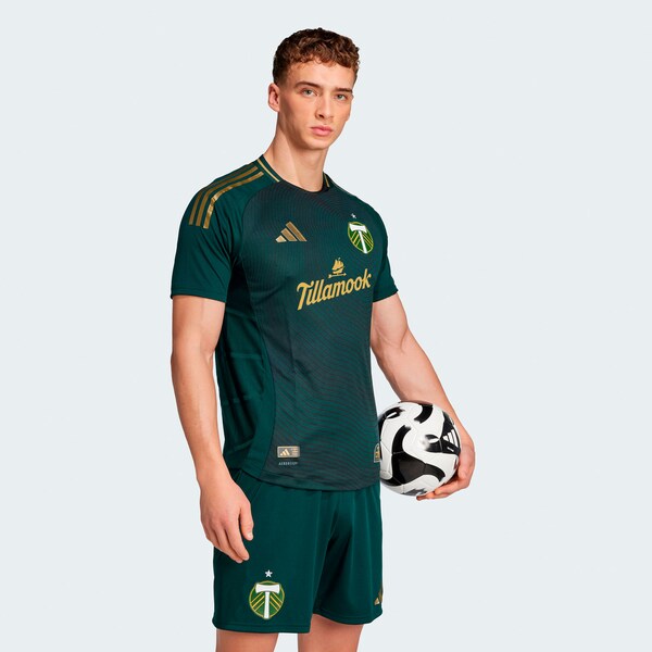 Portland Timbers adidas 2025 Forever Green & Gold Replica Jersey - Green