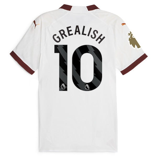 Jack Grealish Manchester City Puma 2023/24 Away Authentic Jersey - White