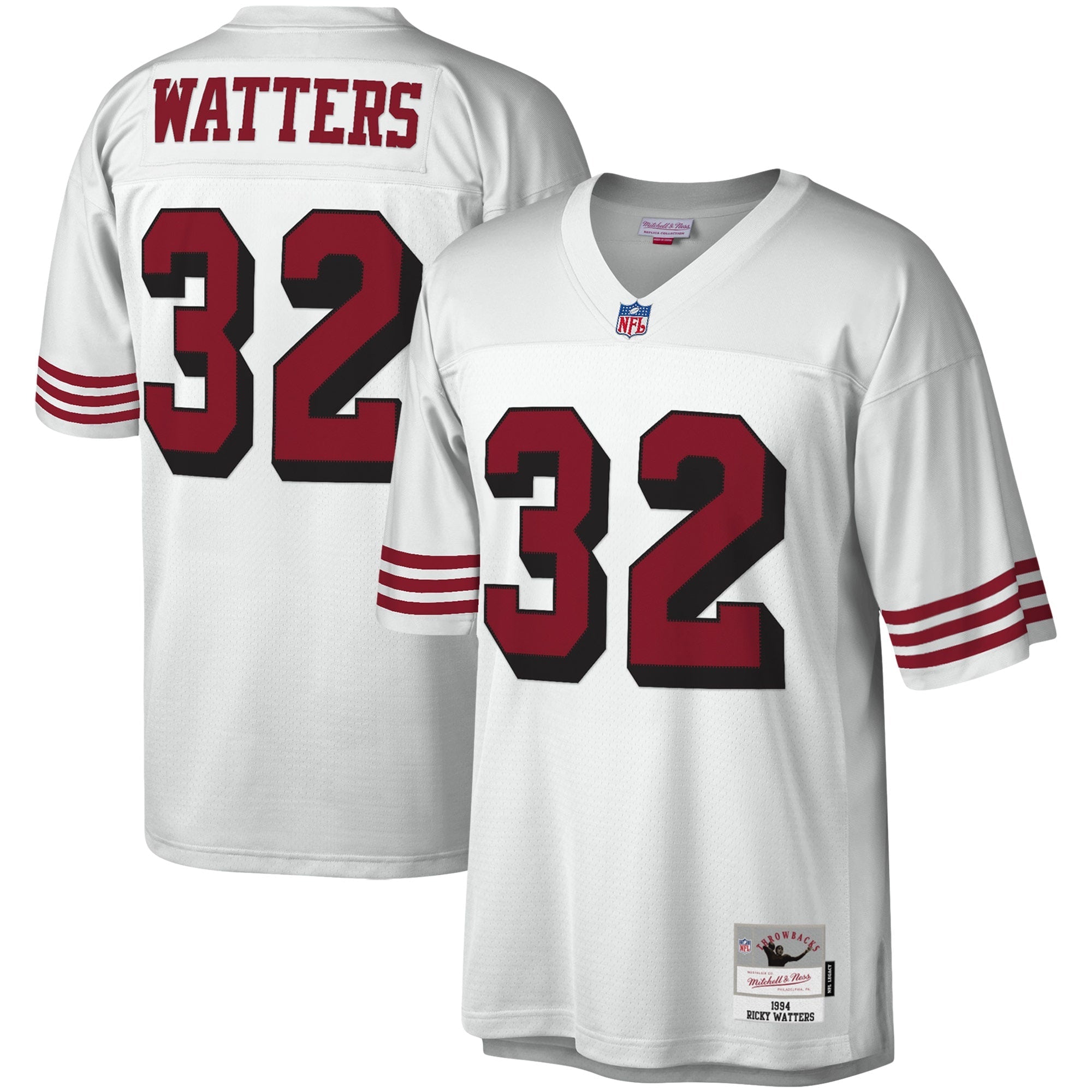 Ricky Watters San Francisco 49ers Legacy Replica Jersey - Scarlet/White