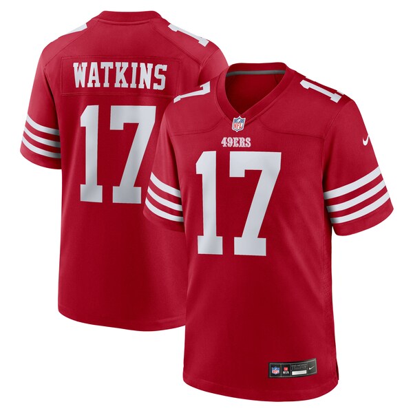 Jordan Watkins San Francisco 49ers Nike Team Game Jersey -  Scarlet
