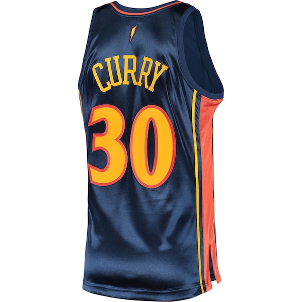 Stephen Curry Golden State Warriors 2009/10 Hardwood Classics Authentic Jersey - Navy