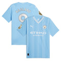 Erling Haaland Manchester City Puma 2023/24 Authentic Player Jersey - Sky Blue