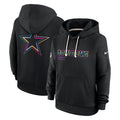 Dallas Cowboys Nike Women's 2025 NFL Crucial Catch Sideline Standard Issue Dri-FIT Hoodie - Black
