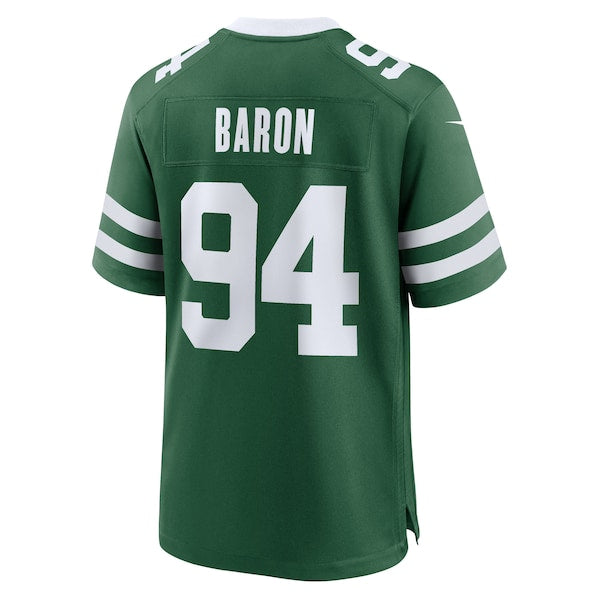 Tyler Baron New York Jets Nike Team Game Jersey - Legacy Green