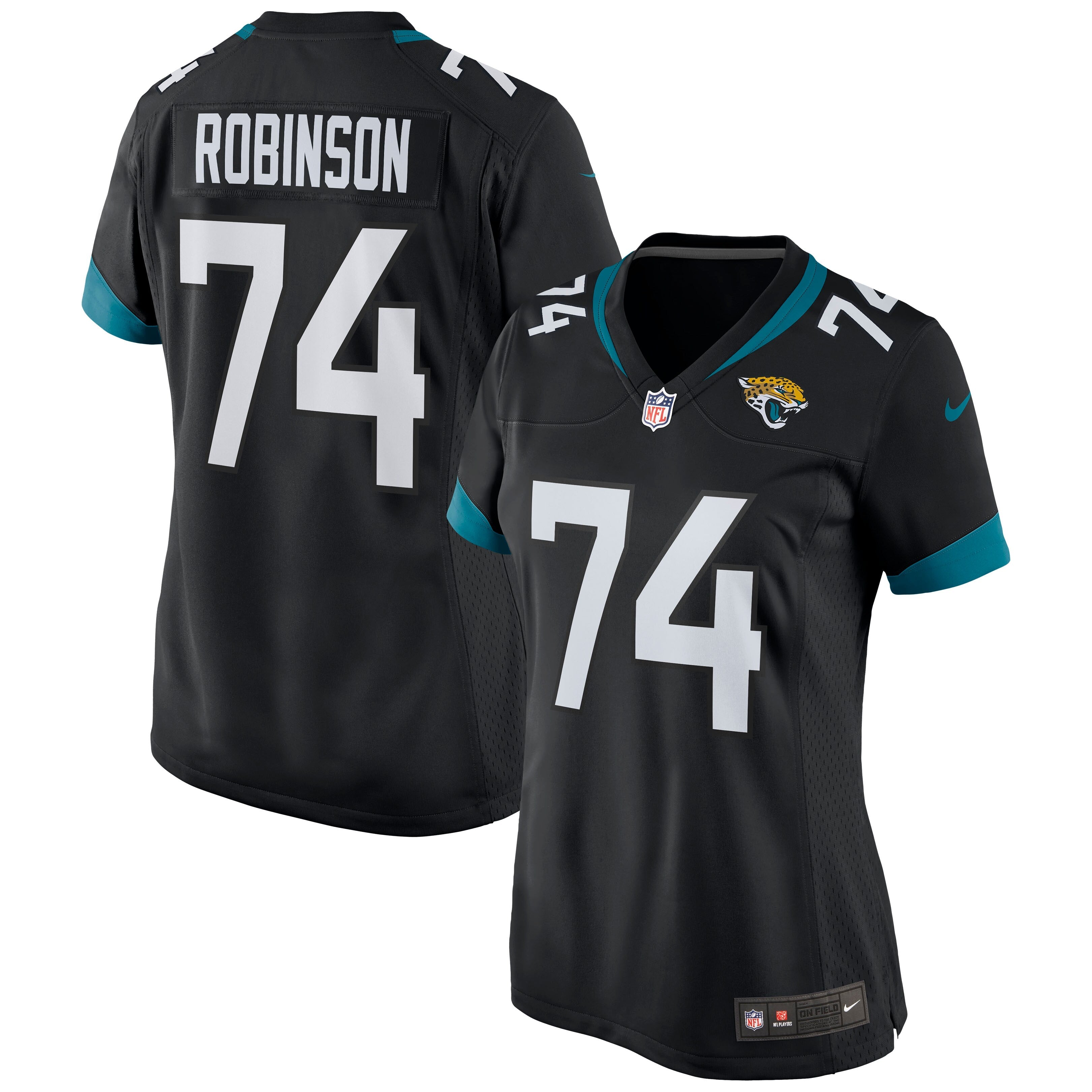 Cam Robinson Jacksonville Jaguars Nike Women's Game Jersey - Teal/Black