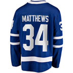 Auston Matthews Toronto Maple Leafs  Captain Patch Home Breakaway Player Jersey - Blue
