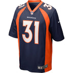 Justin Simmons Denver Broncos Nike Alternate Game Jersey - Navy/Orange