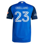 Luca Orellano FC Cincinnati adidas 2025 Orange and Blue Legacy Kit Authentic Player Jersey - Blue