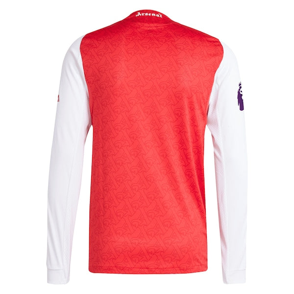 Arsenal adidas 2025/26 Home Authentic Long Sleeve Jersey - Red/White/Blue