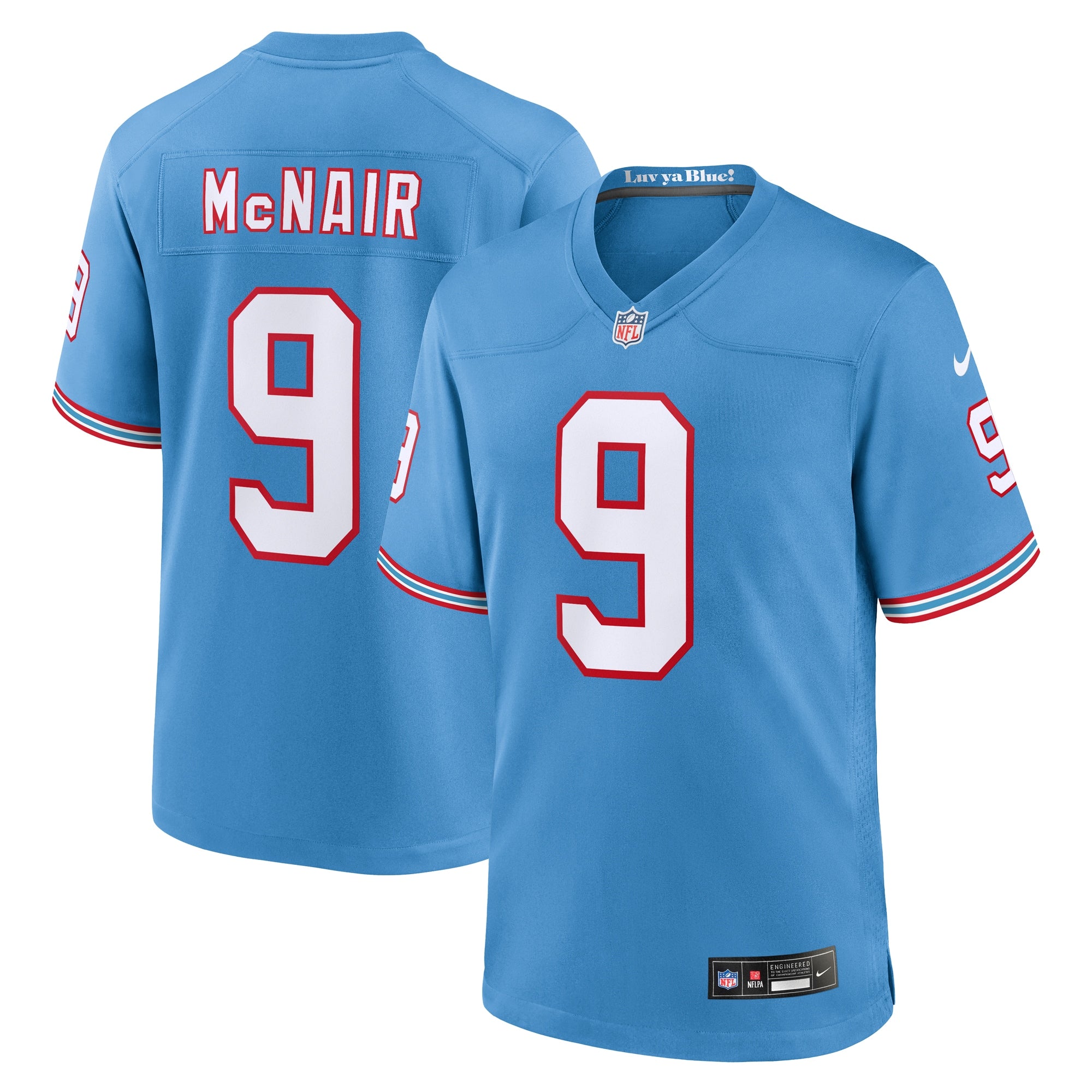 Steve McNair Tennessee Titans Nike Game Retired Player Jersey - Navy/Light Blue
