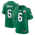 DeVonta Smith Philadelphia Eagles Nike Super Bowl LIX 2nd Alternate Game Jersey - Kelly Green