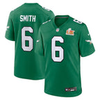 DeVonta Smith Philadelphia Eagles Nike Super Bowl LIX 2nd Alternate Game Jersey - Kelly Green