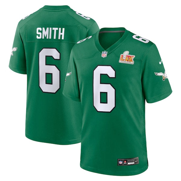 DeVonta Smith Philadelphia Eagles Nike Super Bowl LIX 2nd Alternate Game Jersey - Kelly Green