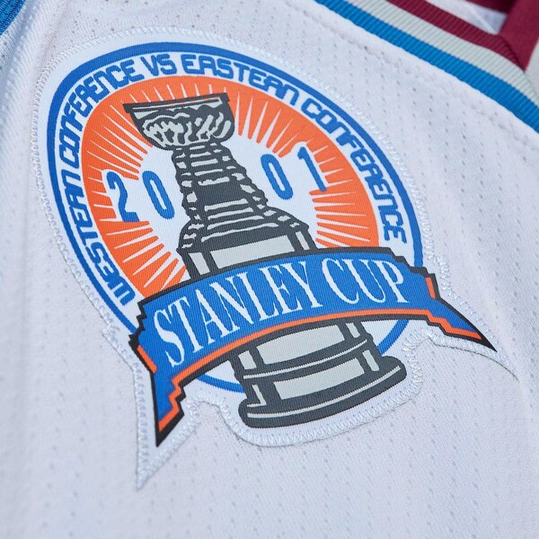 Joe Sakic Colorado Avalanche Captain Patch 2000/01 Blue Line Player Jersey - White